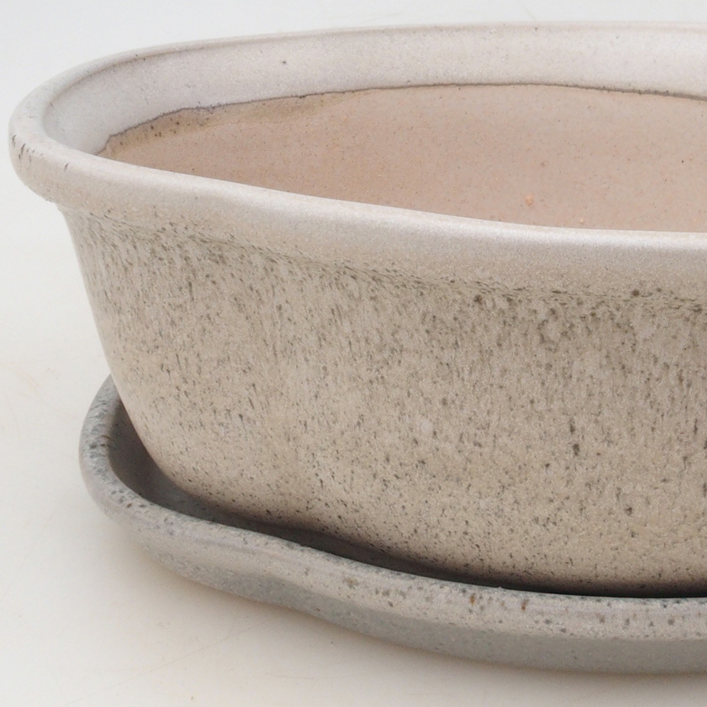 Bonsai-Schale + Untertasse H75 – Beige