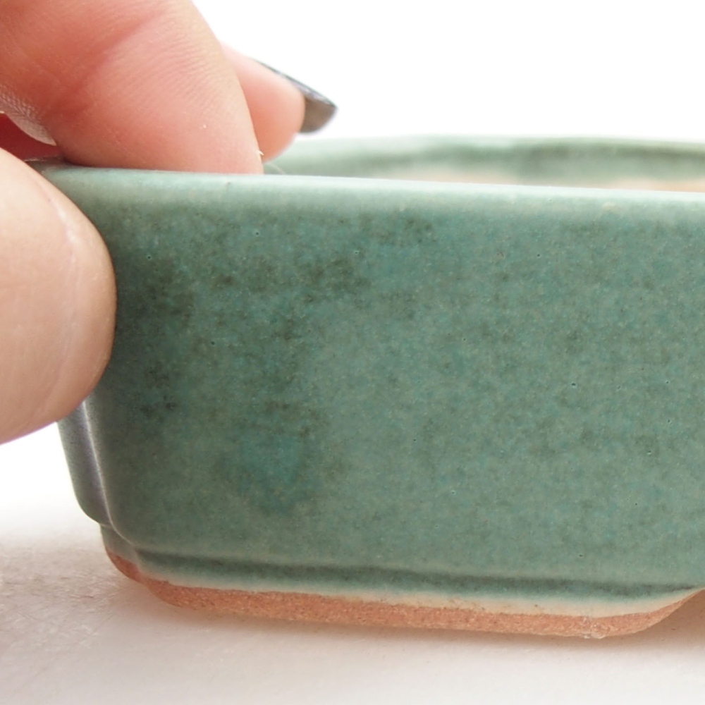 Keramik-Bonsaischale 18 x 13 x 3,5 cm, Farbe Grün
