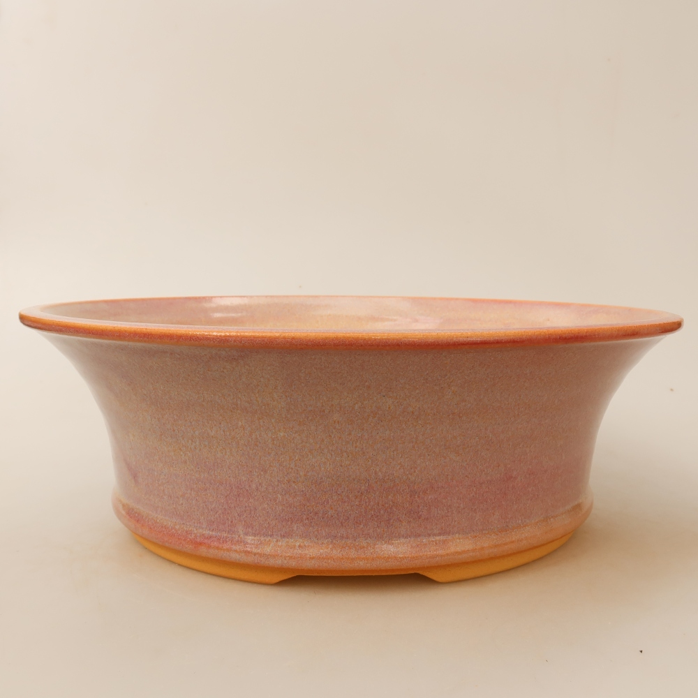 Keramik-Bonsai-Schale 27 x 27 x 9 cm, Farbe: Rosa