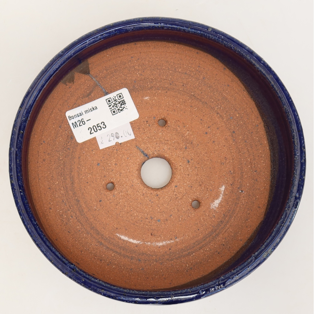 Keramik-Bonsai-Schale 15,5 x 15,5 x 5 cm, Farbe: Blau