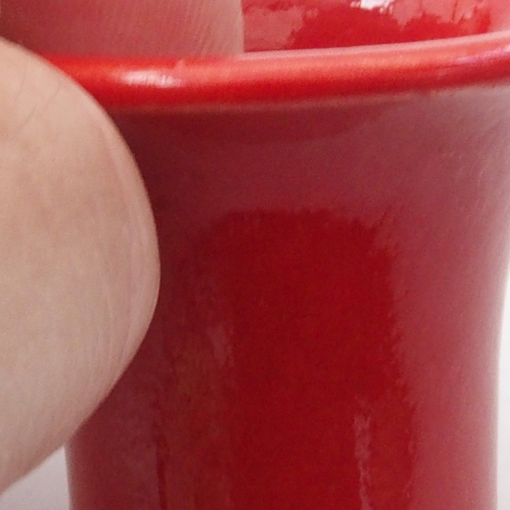 Mini-Bonsaischale 4 x 4 x 4 cm, Farbe rot