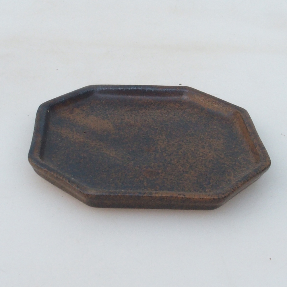 Keramikschale H13 – 12 x 12 x 1 cm – braun