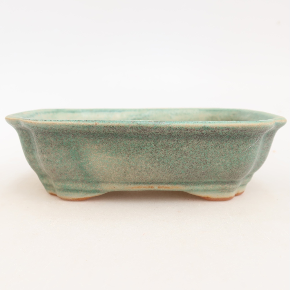Bonsaischale aus Keramik 15,5 x 12 x 4,5 cm, grün