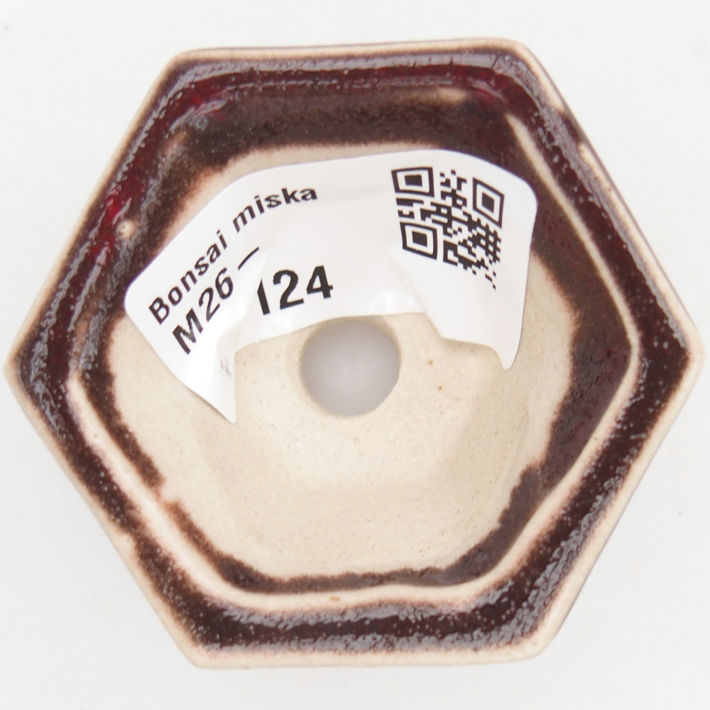 Mini-Bonsaischale 5,5 x 5 x 3 cm, Farbe rot