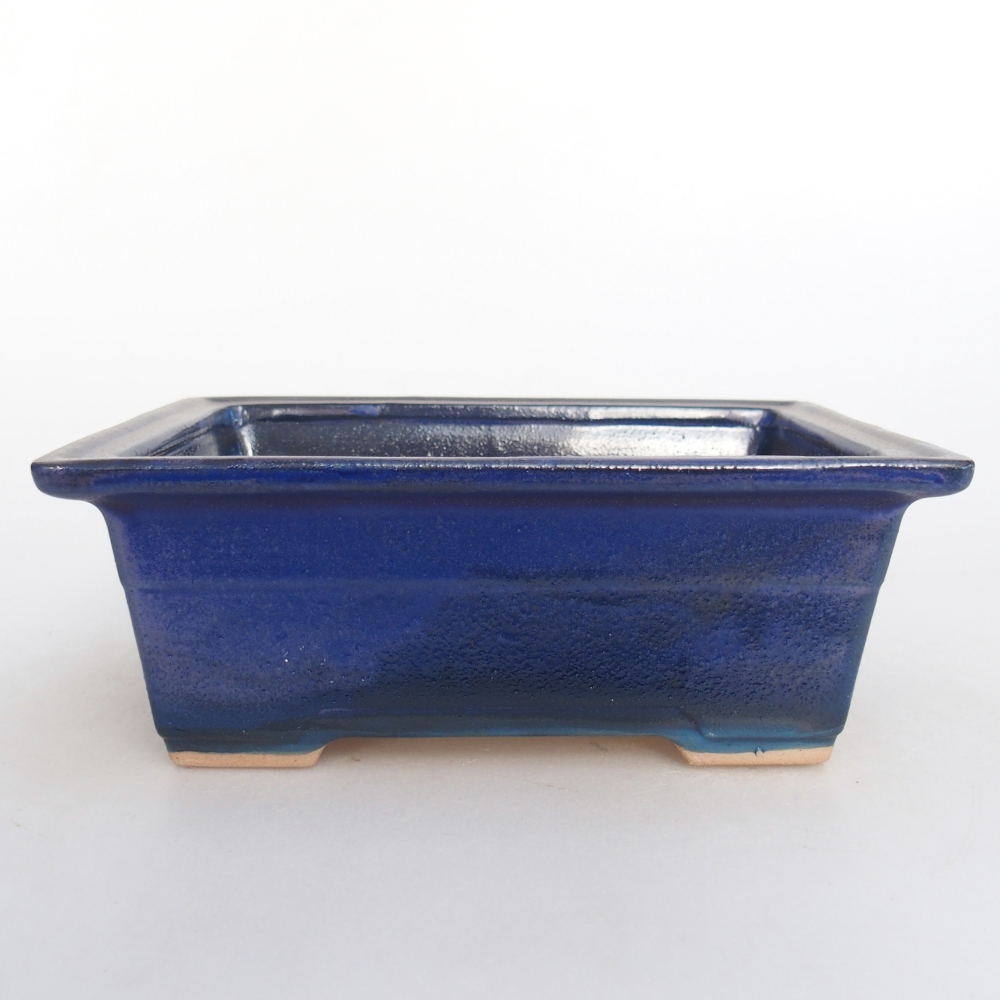 Bonsaischale aus Keramik 16 x 12 x 6 cm, Farbe blau