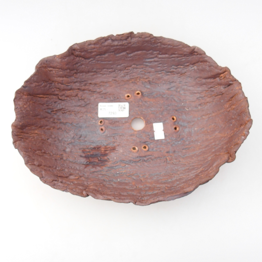 Keramische Schale 28 x 21,5 x 8,5 cm , Farbe braun