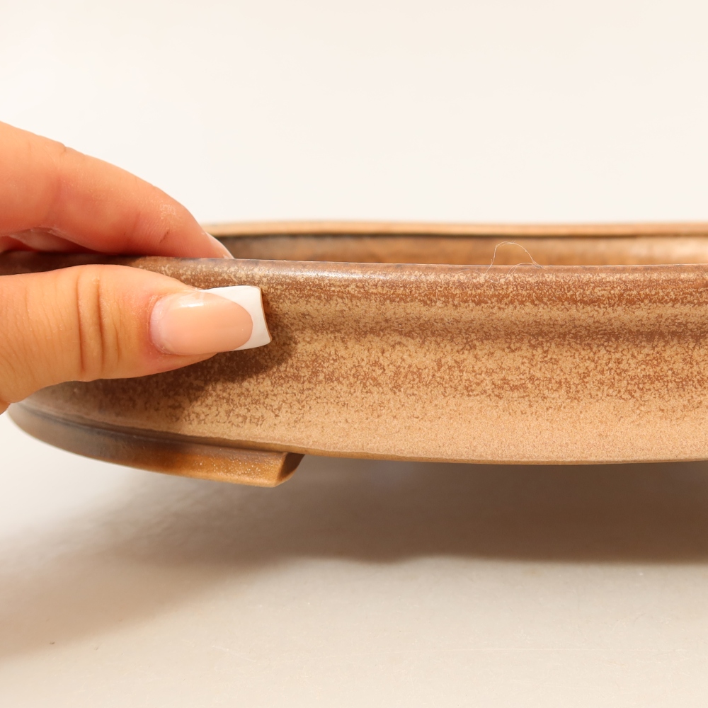 Keramik-Bonsai-Schale 30,5 x 26,5 x 4 cm, Farbe: Rosa