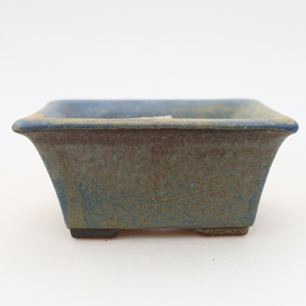 Bonsaischale aus Keramik 8,5 x 6 x 4 cm, Farbe blau