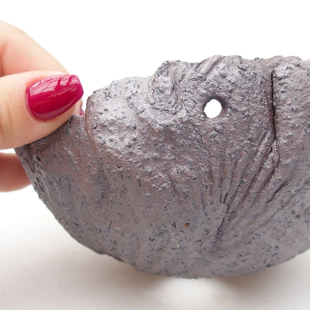 Keramikschale 13,5 x 13 x 7 cm, metallicfarben