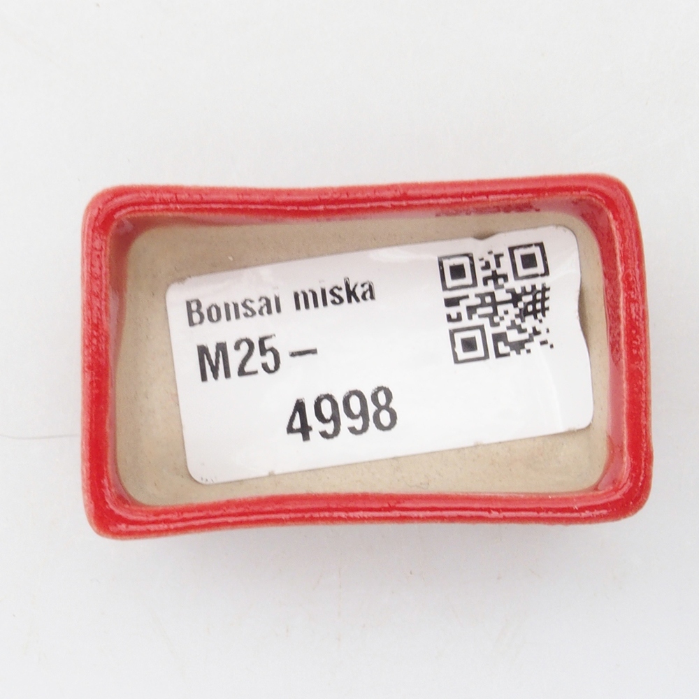 Mini-Bonsaischale  5 x 3 x 2 cm, Farbe rot