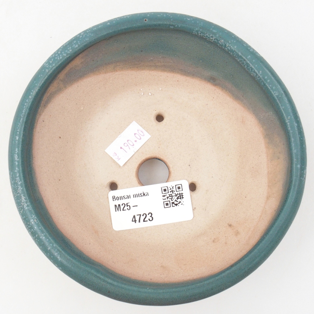 Keramik-Bonsaischale 13,5 x 13,5 x 5 cm, Farbe blau