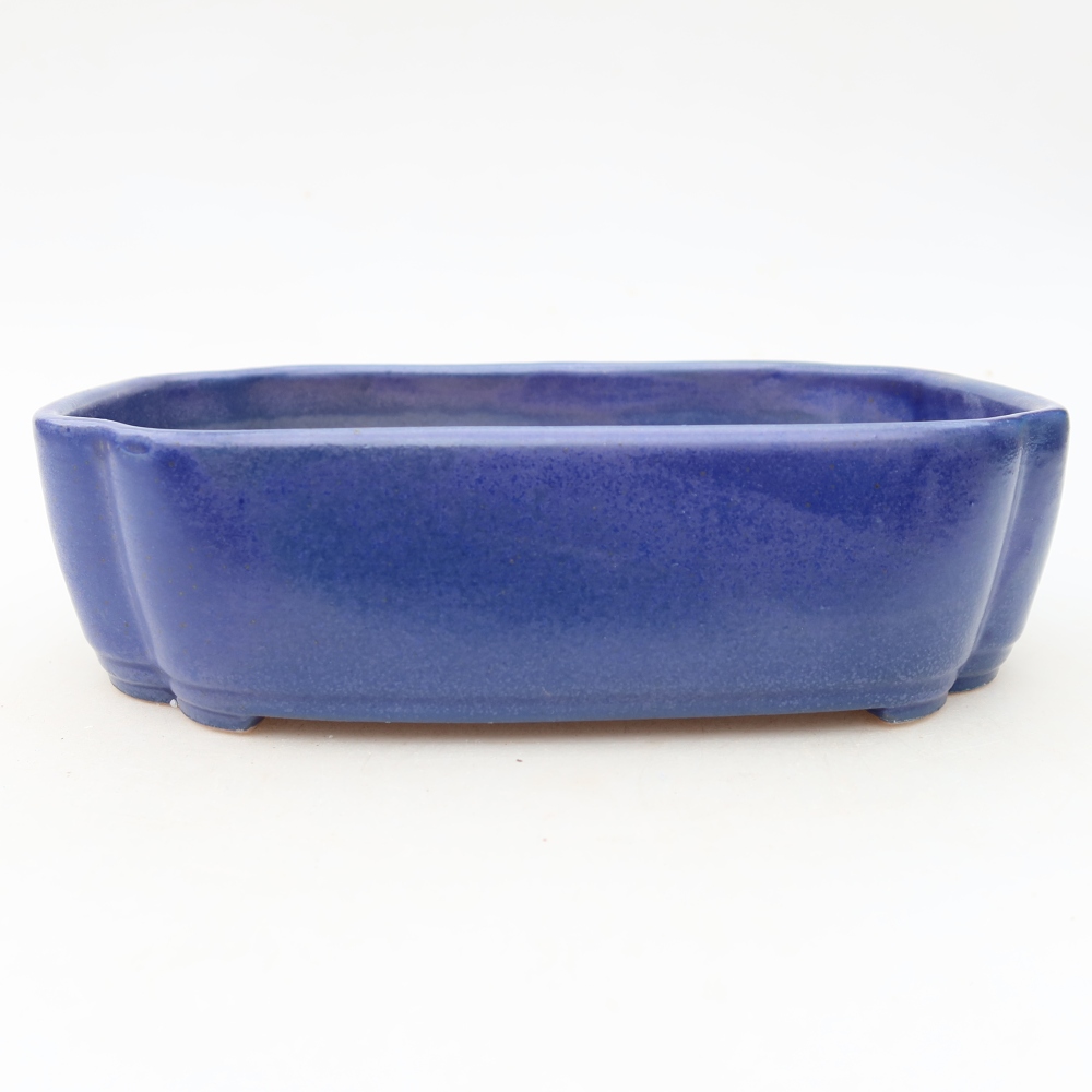 Keramik-Bonsai-Schale 18,5 x 13 x 5 cm, Farbe: Blau