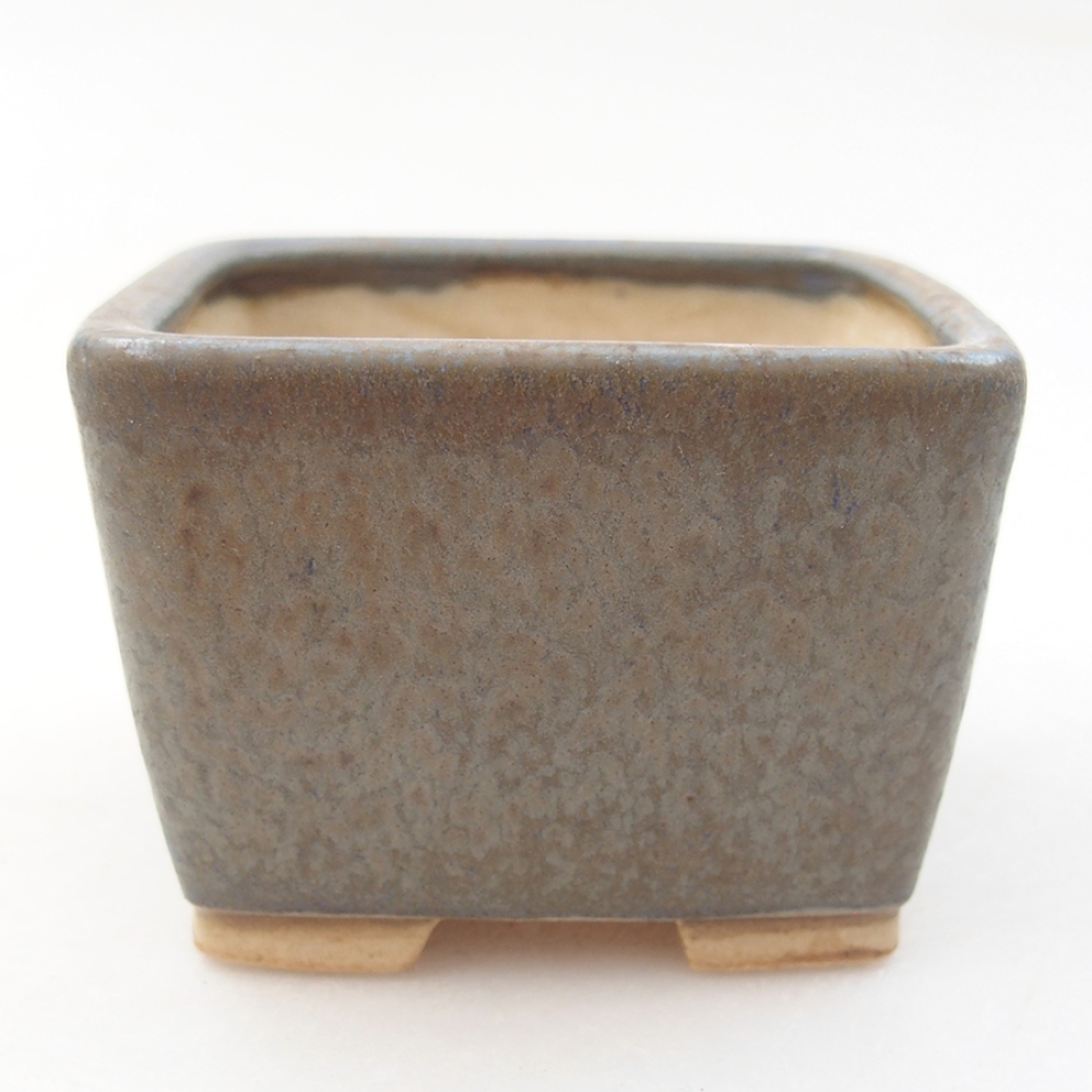 Bonsaischale aus Keramik 6 x 6 x 4,5 cm,  Farbe blau