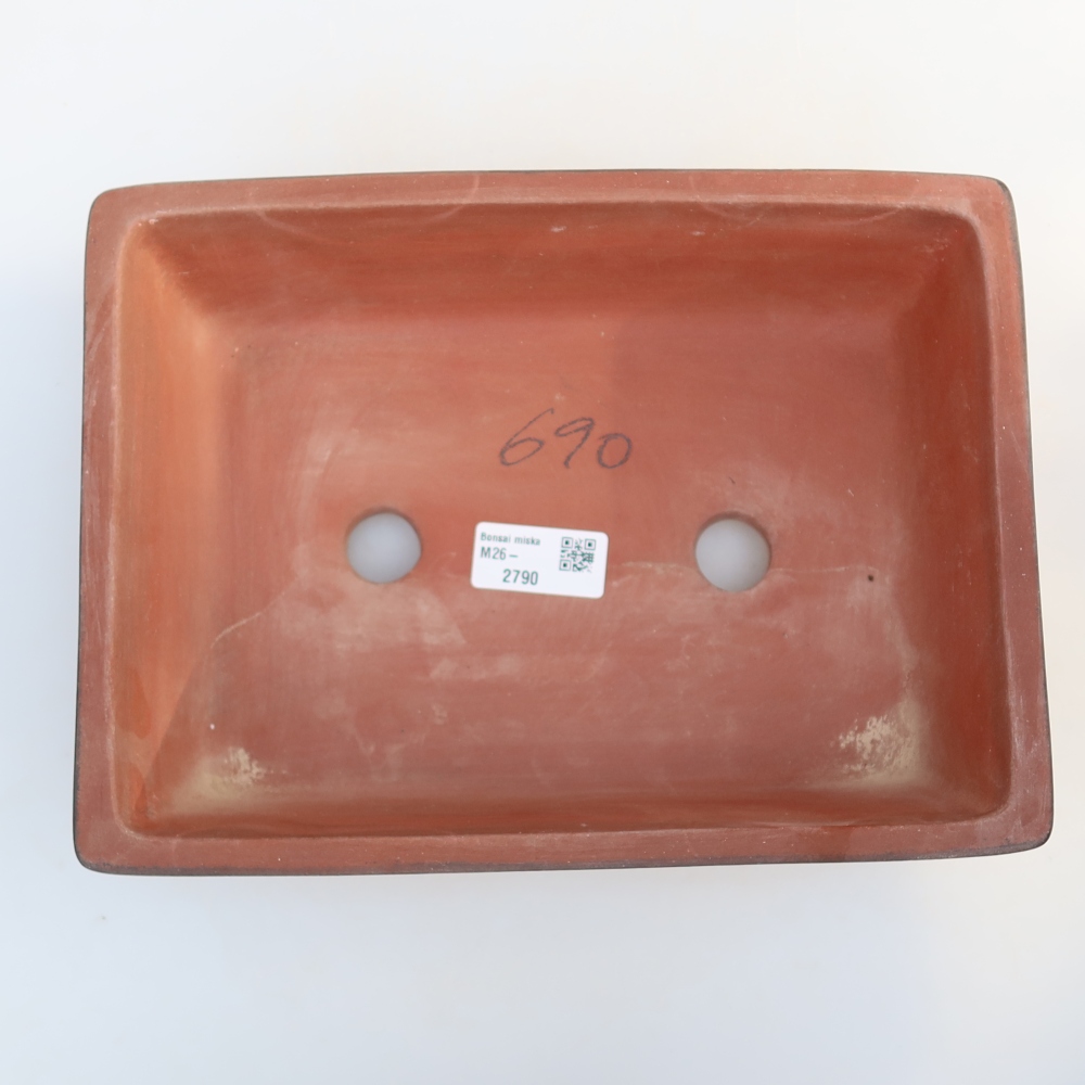 Keramikschale  25,5 x 19 x 7 cm, Farbe: Ziegelrot