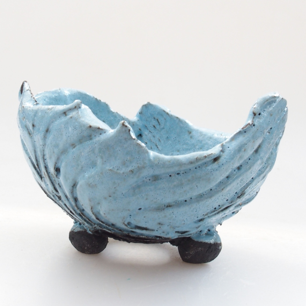 Keramikschale 9 x 8,5x 6,5 cm, Farbe blau