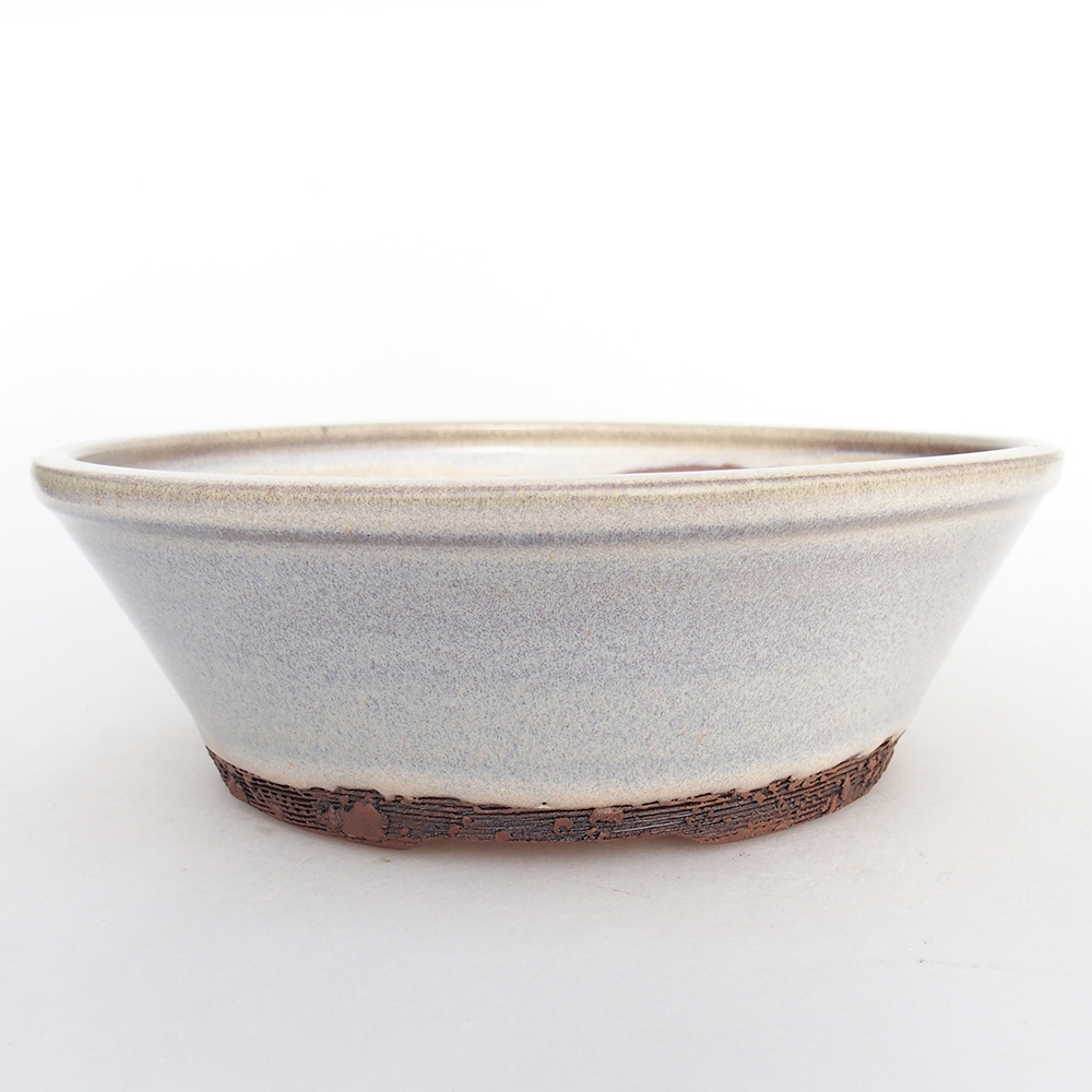 Bonsaischale aus Keramik 19 x 19 x 6 cm, Farbe blau