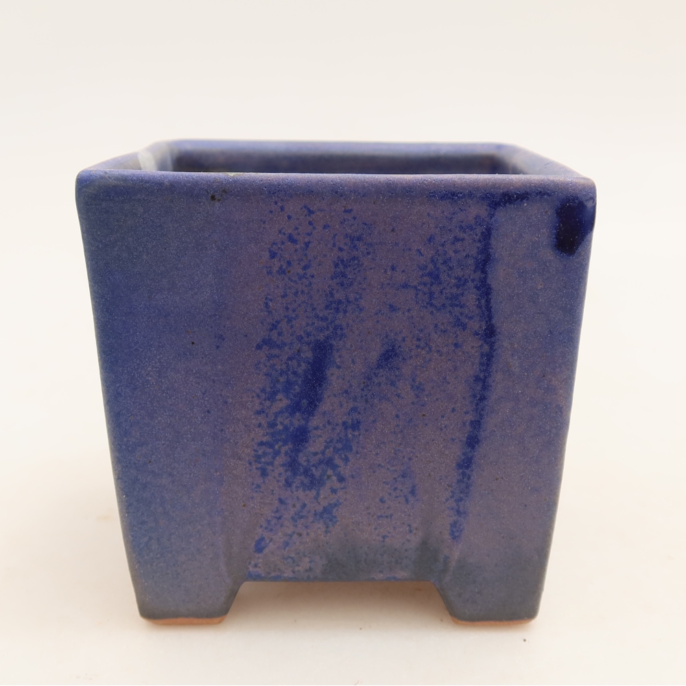 Keramik-Bonsai-Schale 9 x 9 x 8,5 cm, Farbe: blau