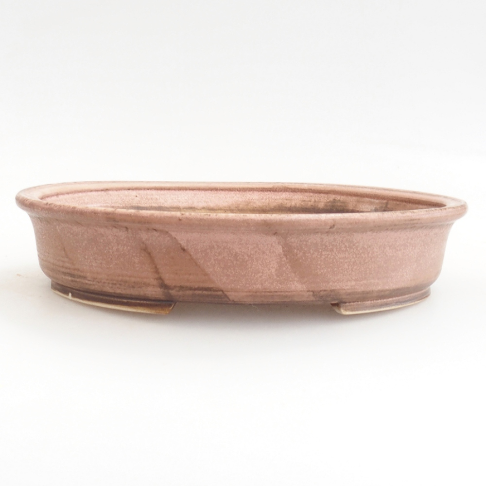 Bonsaischale aus Keramik 23 x 19,5 x 4,5 cm, rosa