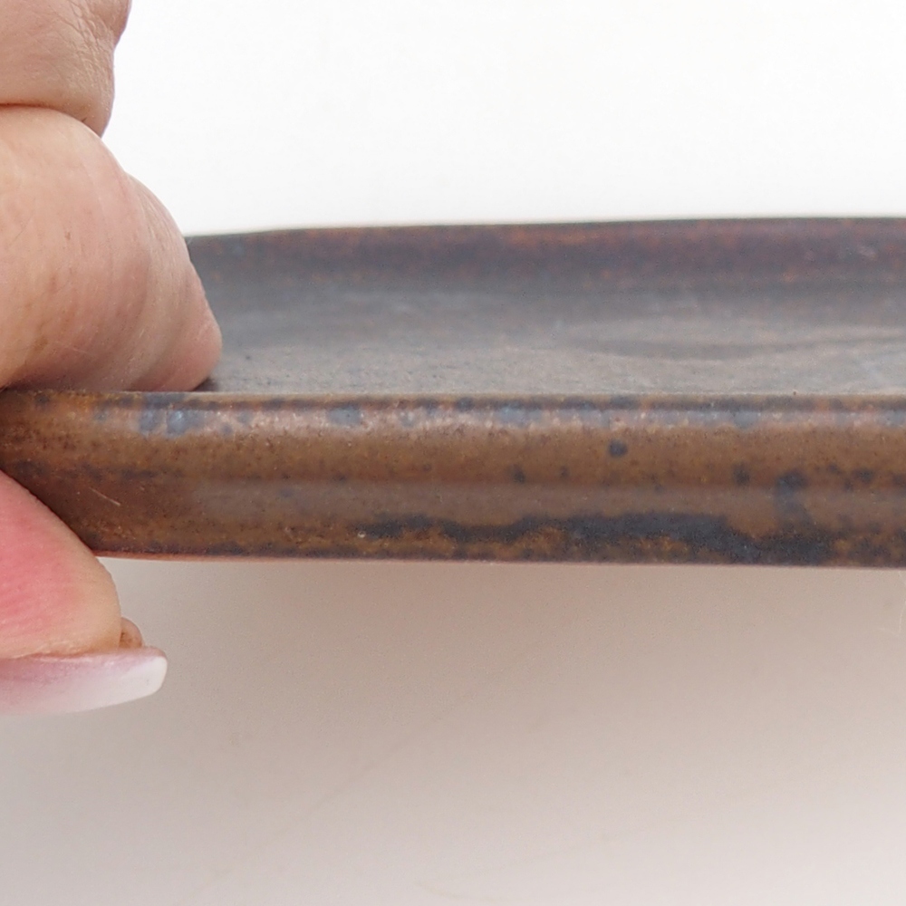 Keramikschale H38 - 12,5 x 10,5 x 1 cm - braun