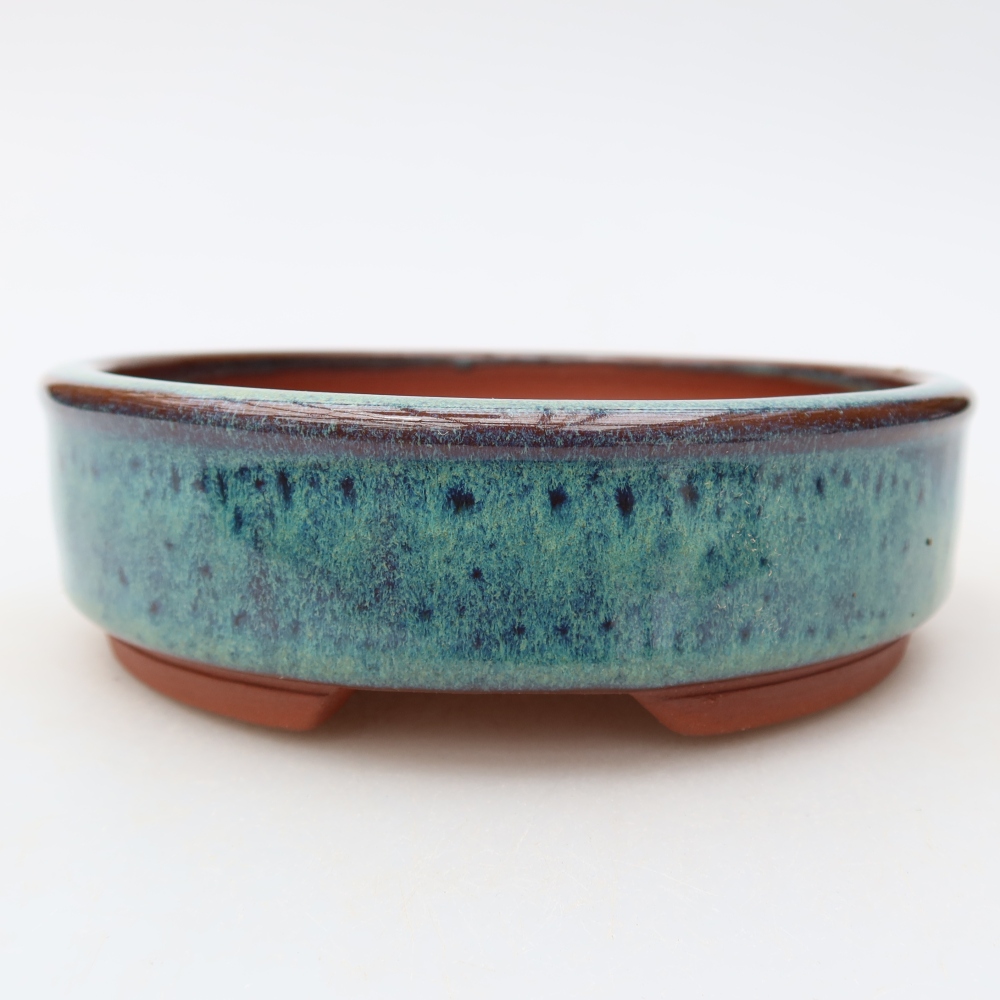 Bonsaischale aus Keramik 13 x 13 x 4 cm, grün
