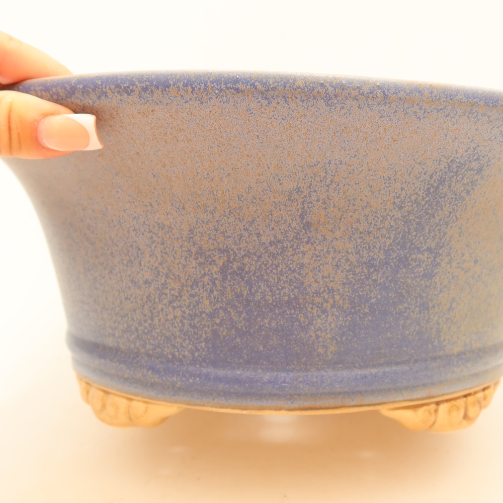 Keramik-Bonsai-Schale 29 x 29 x 12 cm, Farbe: Blau
