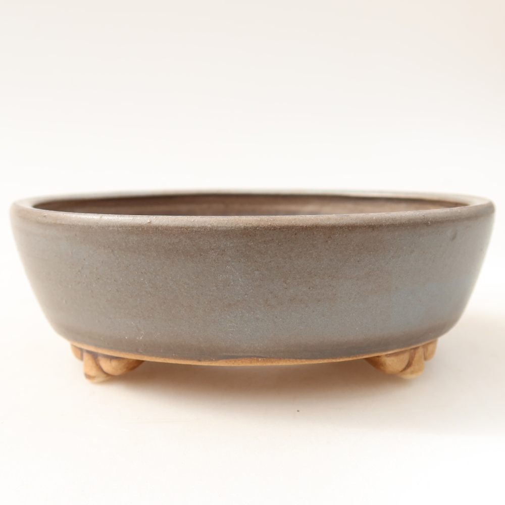 Keramik-Bonsai-Schale, 12 x 10,5 x 4 cm, Farbe: Blau