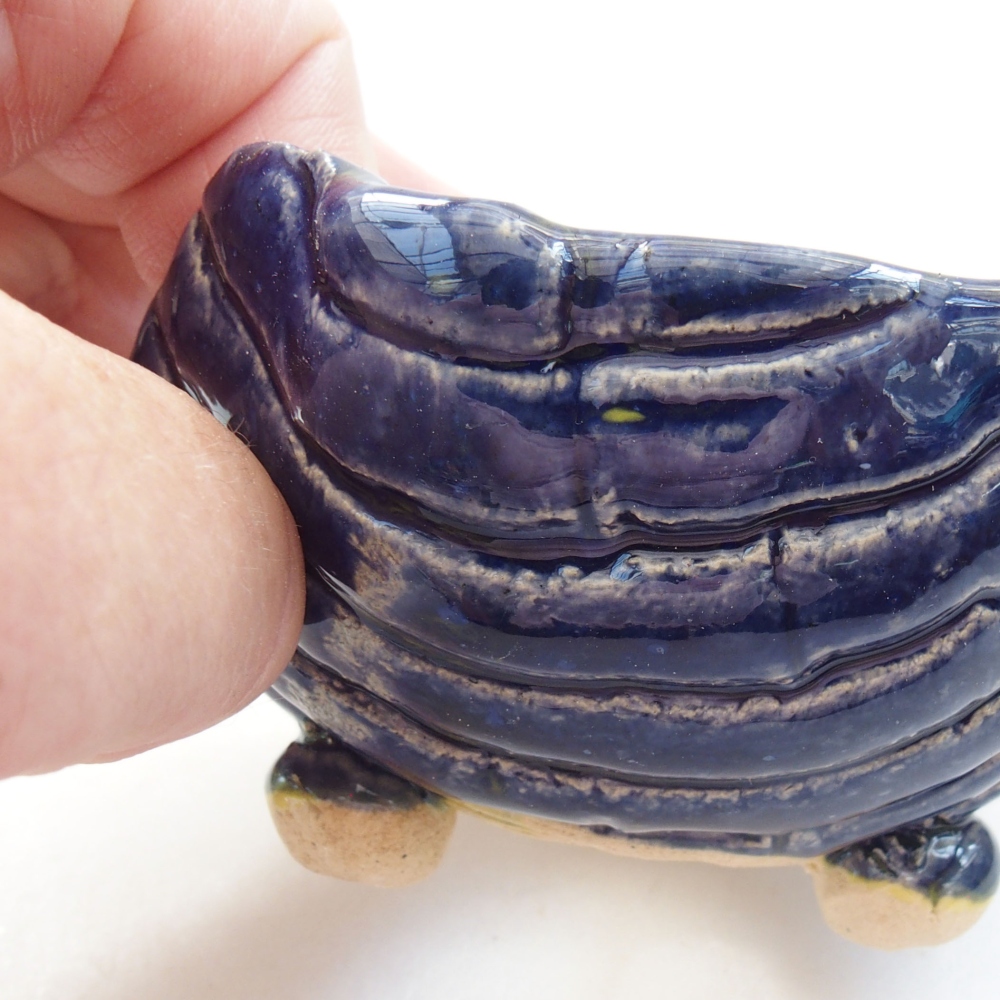 Keramikschale 7,5 x 7 x 5 cm, Farbe blau