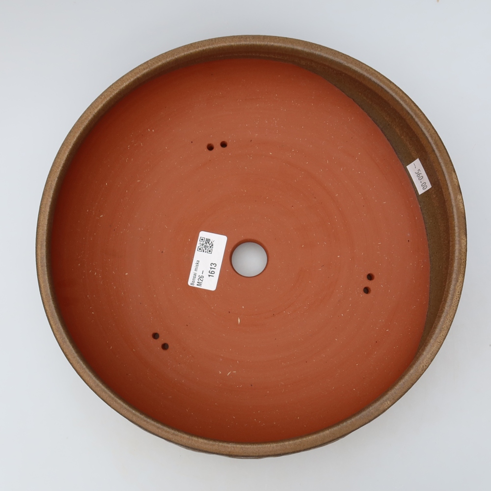 Keramik-Bonsai-Schale, 27 x 27 x 7,5 cm, Farbe: Braun