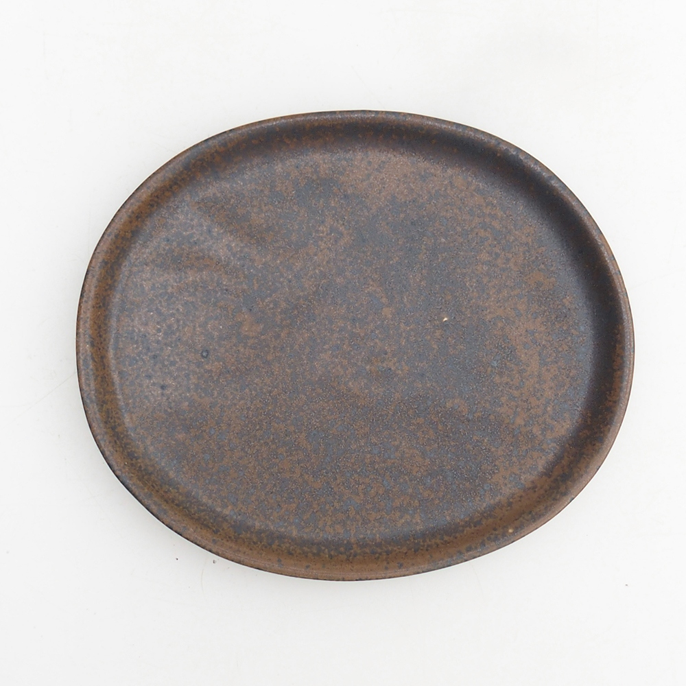 Keramikschale H30 - 12,5 x 10,5 x 1 cm - braun