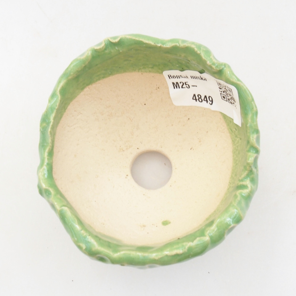 Keramikschale 7,5 x 7,5 x 5,5 cm, Farbe grün