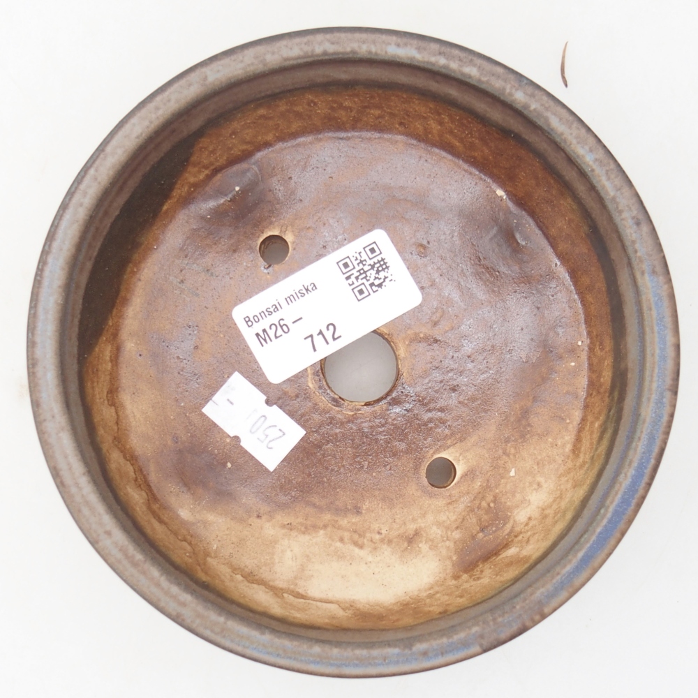 Bonsaischale aus Keramik 13,5 x 13,5 x 4 cm, Farbe blau