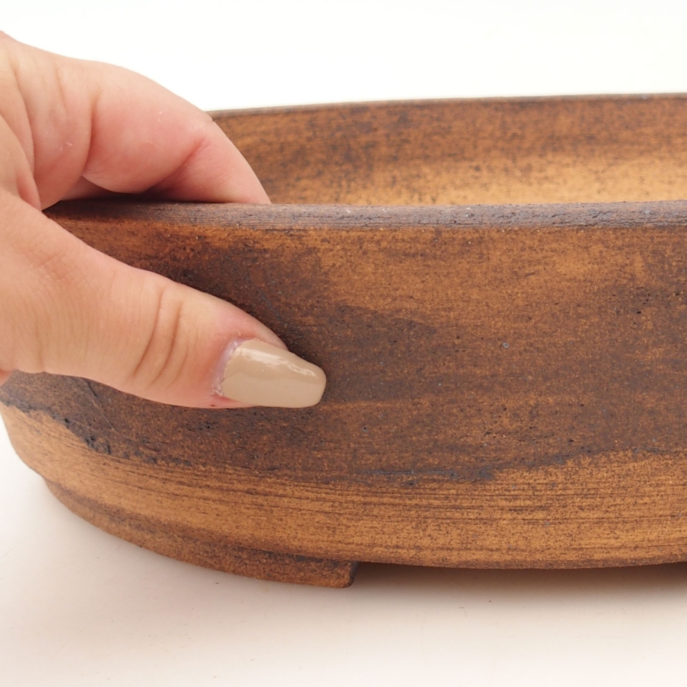 Bonsaischale 33 x 26 x 8 cm , Farbe braun