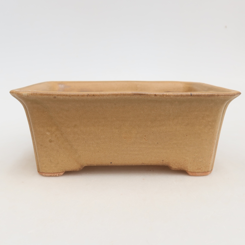 Bonsaischale aus Keramik 18 x 14 x 7 cm, Farbe beige