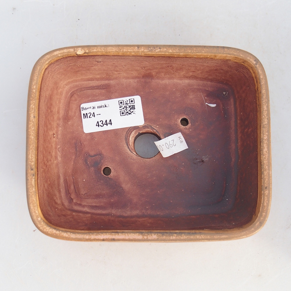 Keramik-Bonsaischale 14,5 x 12 x 4,5 cm, Farbe rosa