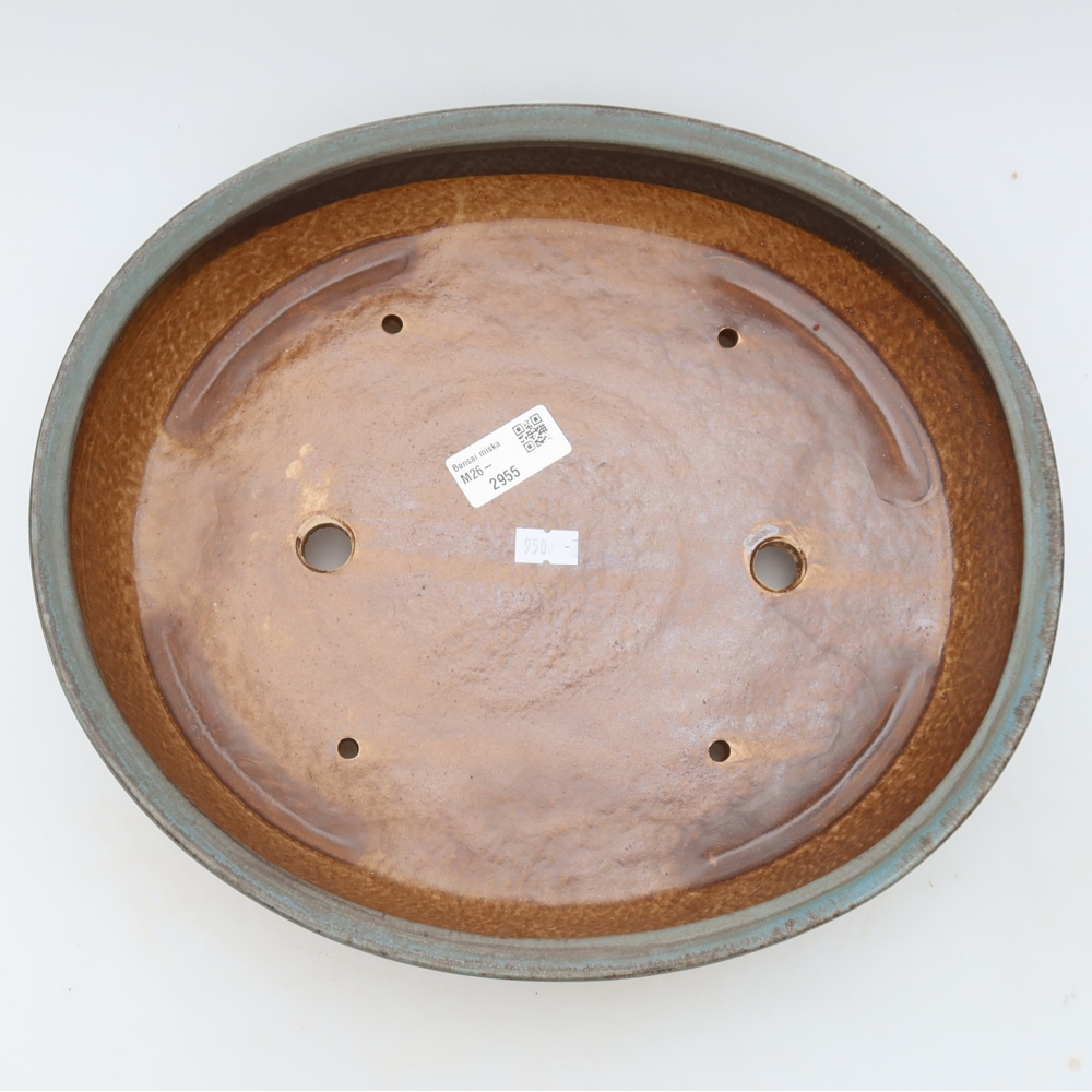 Keramik-Bonsai-Schale, 32 x 28 x 6,5 cm, Farbe: Blau