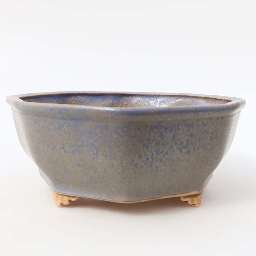 Keramik-Bonsai-Schale 17 x 16 x 6,5 cm, Farbe: Blau