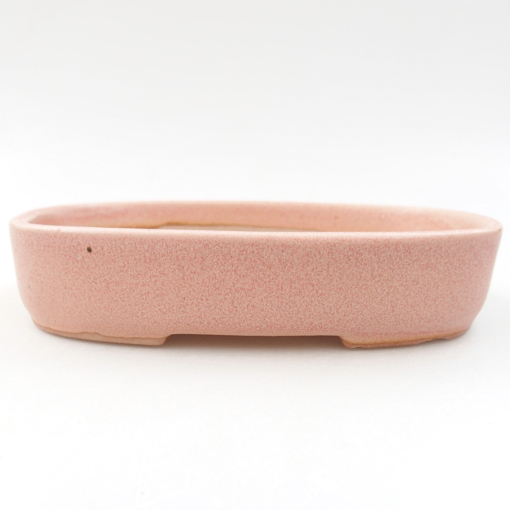 Keramik-Bonsaischale 16 x 11 x 3,5 cm, Farbe rosa