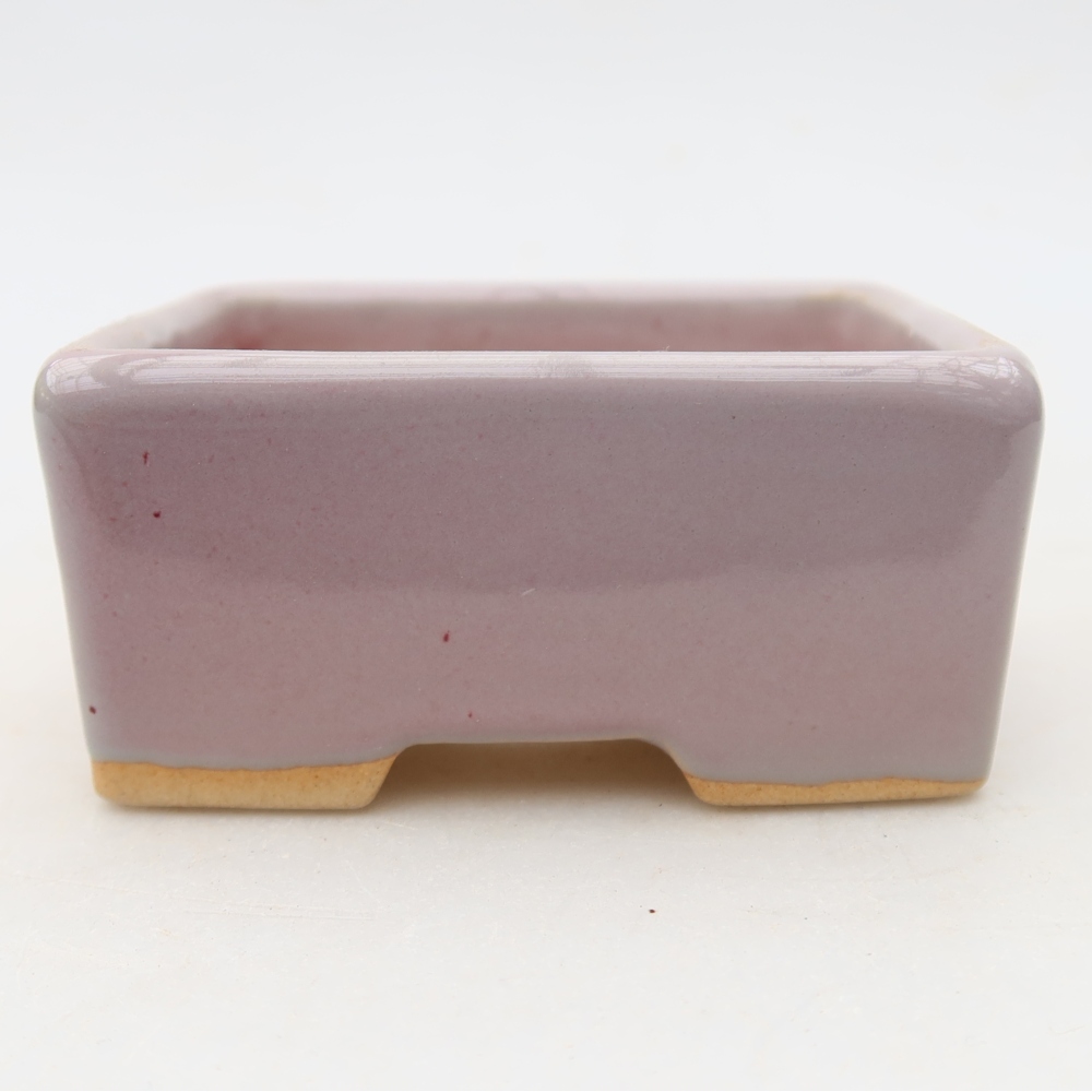 Keramik-Bonsai-Schale 8,5 x 7 x 4 cm, Farbe: Violett