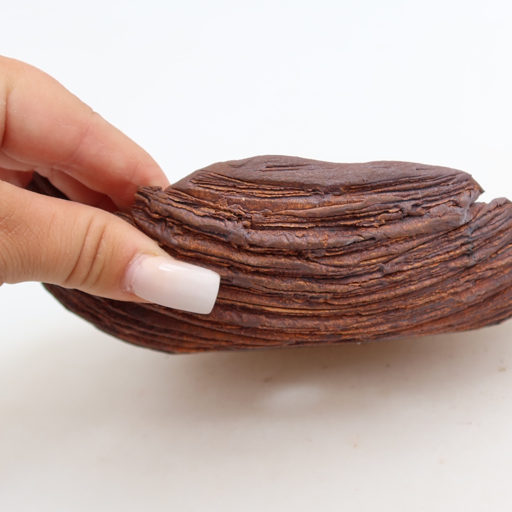 Keramikschale  21 x 15 x 5,5 cm, Farbe: braun