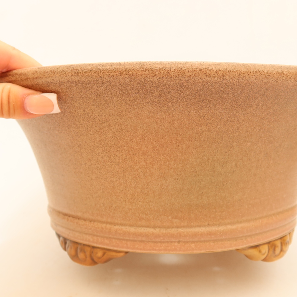 Bonsaischale aus Keramik 29 x 29 x 12 cm, rosa