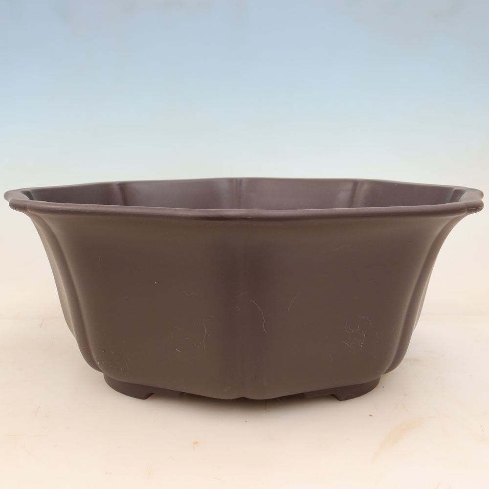 Bonsai-Schale aus Kunststoff MP-31, braun – 39,5 x 37,5 x 14,5 cm