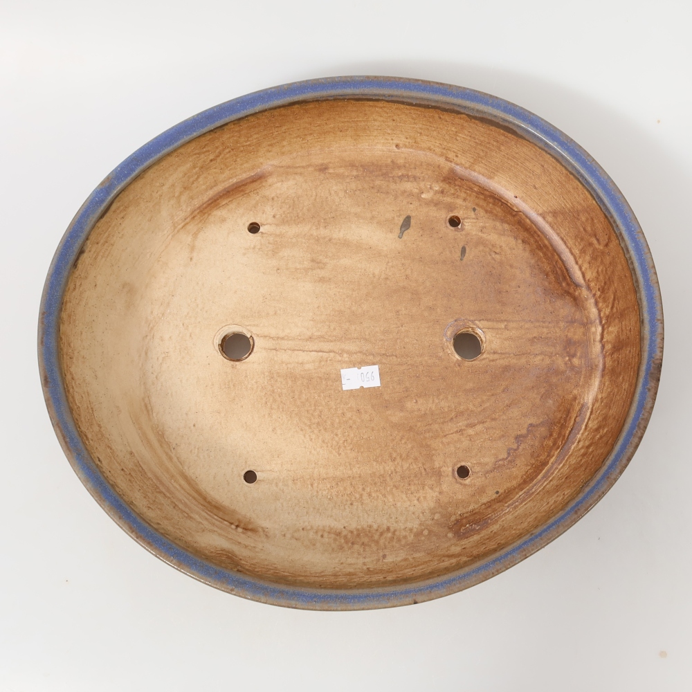 Bonsaischale aus Keramik 31,5 x 27,5 x 6 cm, Farbe blau