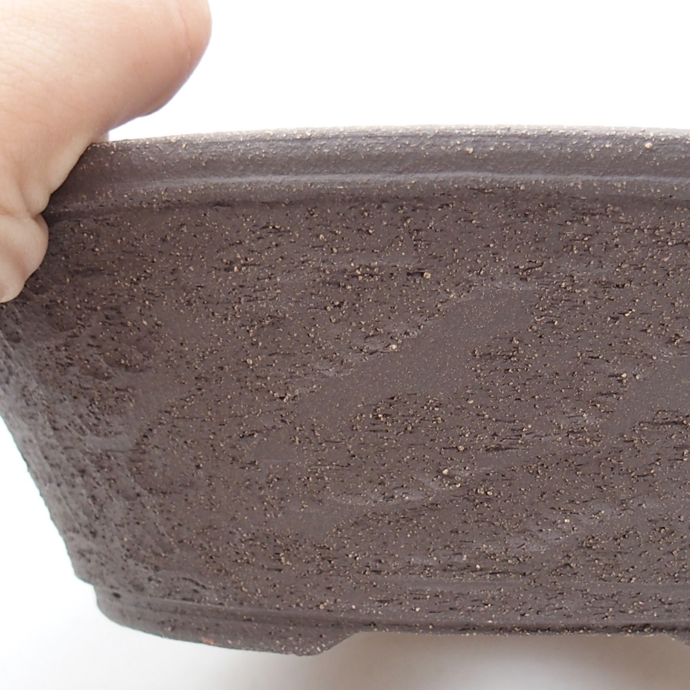Bonsaischale aus Keramik 20 x 20 x 6 cm, braun