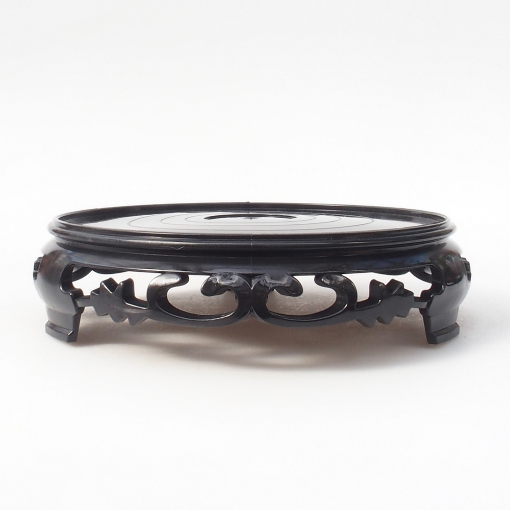 Bonsaitisch Kunststoff rund 21 x 21 x 5  cm, Farbe schwarz
