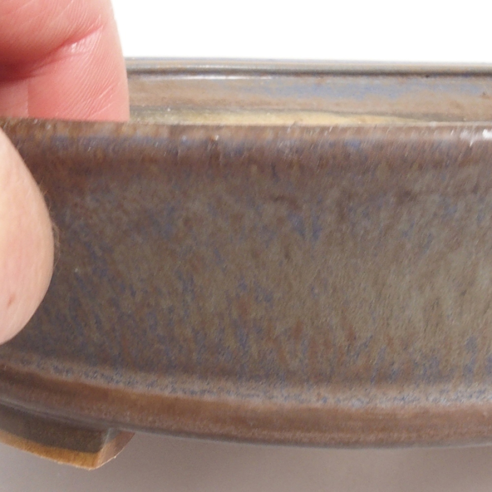 Bonsaischale aus Keramik 17 x 15,5 x 4,5 cm, Farbe blau
