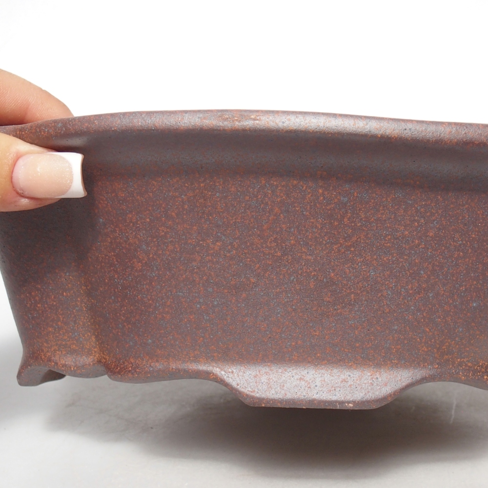 Schale 24 x 19,5 x 7 cm braun