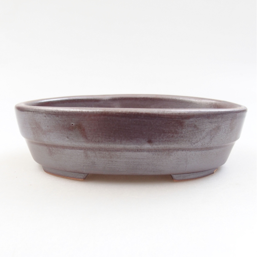 Keramik-Bonsaischale 13,5 x 10 x 4 cm, Farbe braun