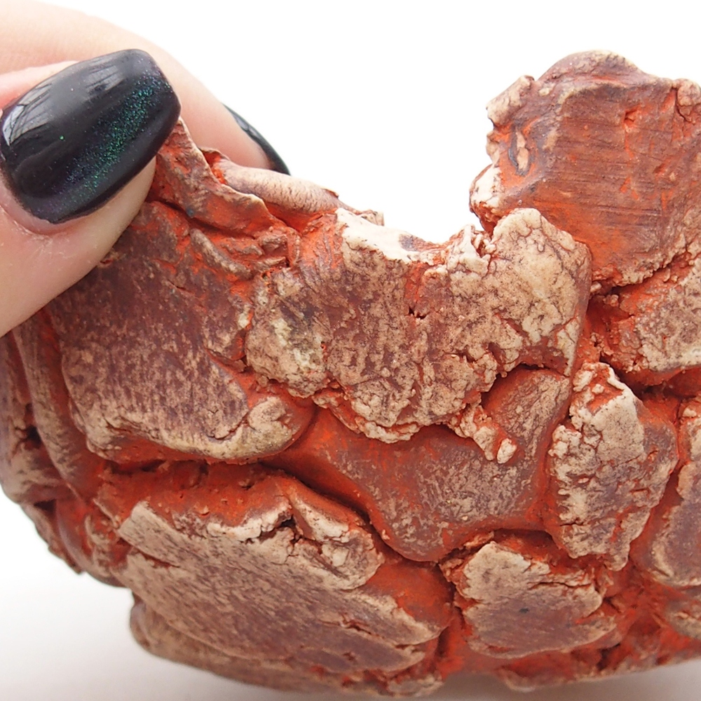 Keramikschale 11 x 11 x 6 cm , Farbe orange