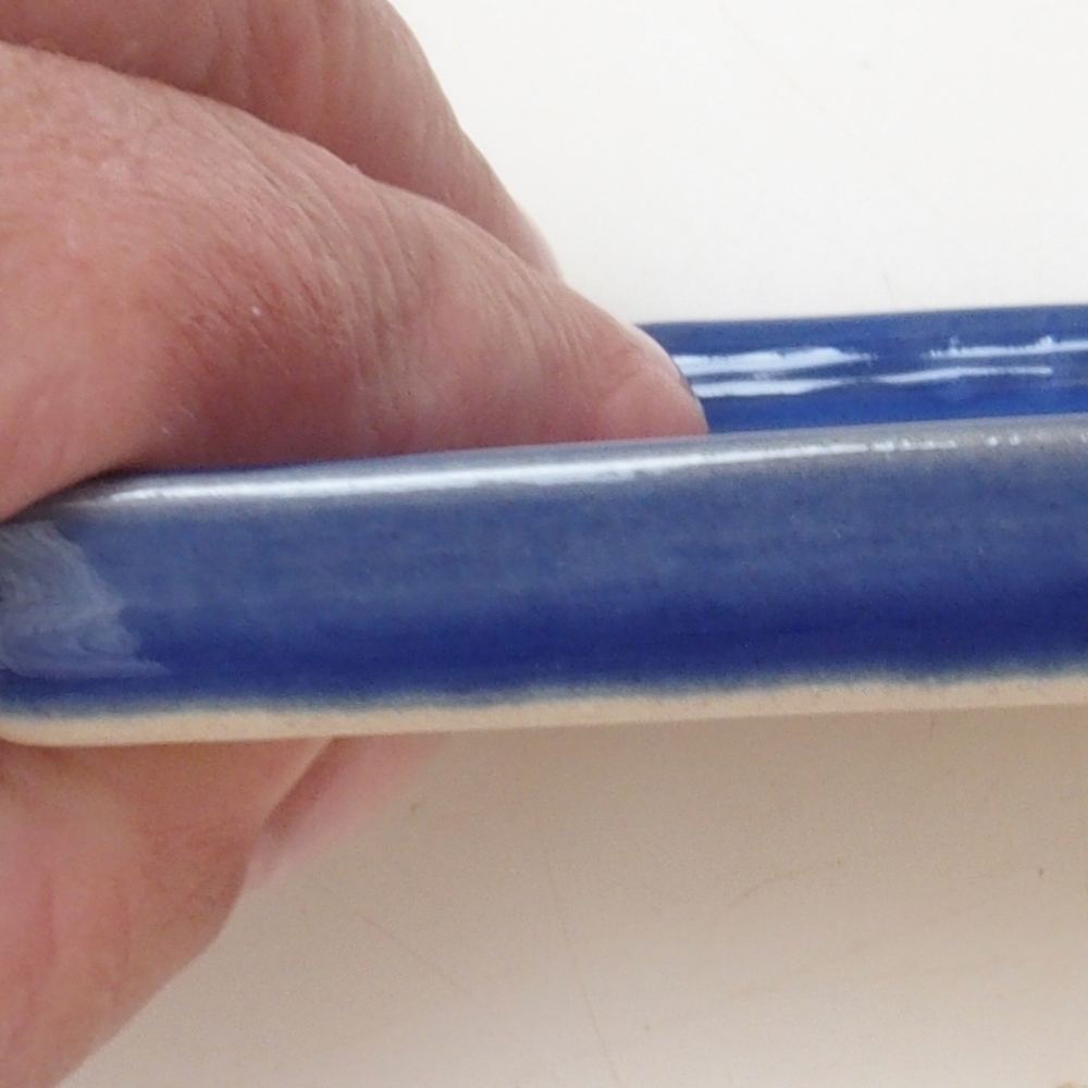Bonsai-Schale quadratisch S – 8 x 8 x 1 cm – blau
