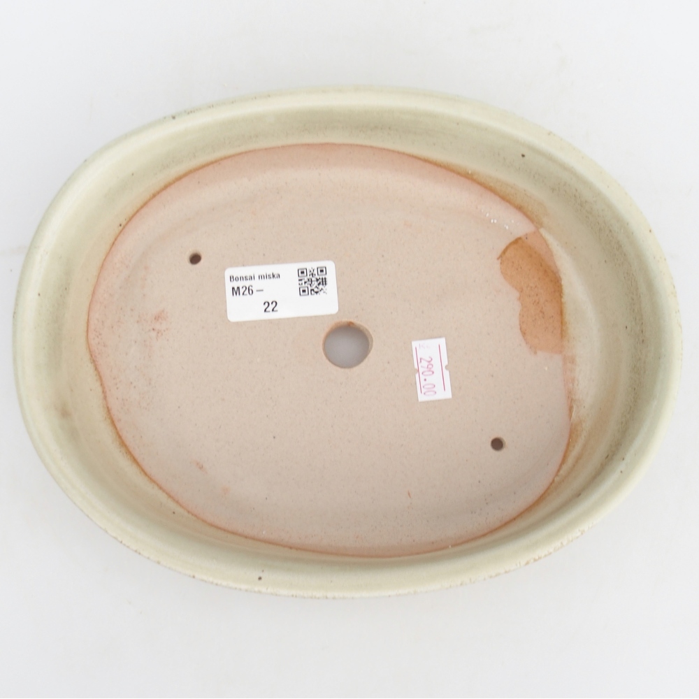 Bonsaischale aus Keramik 21,5 x 17 x 5 cm, grün